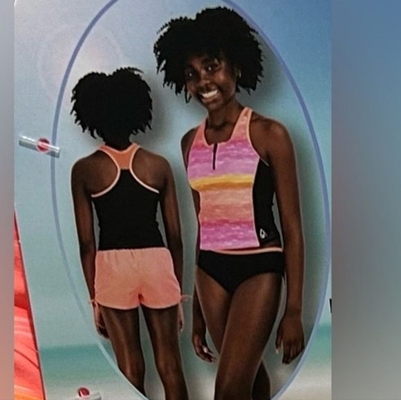 Gerry Girls 3-Piece Youth Tankini & Shorts Swimsuit Set New Size medium - Picture 1 of 5